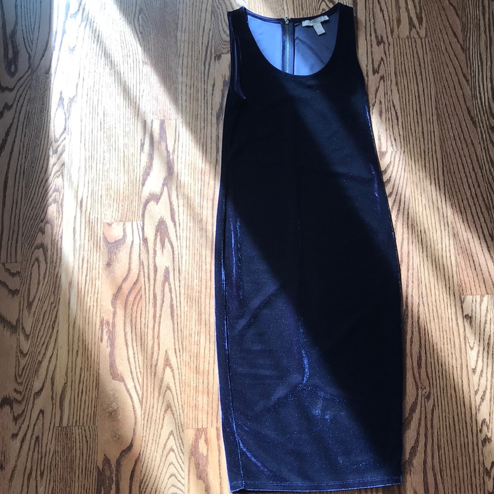 Dark plum velvet midi dress. Never worn.